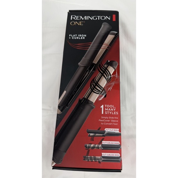 Remington Other - Remington ONE FlexiStyle Flat Iron + Curler Multi-Styler 2 in 1 Tool S6A100
